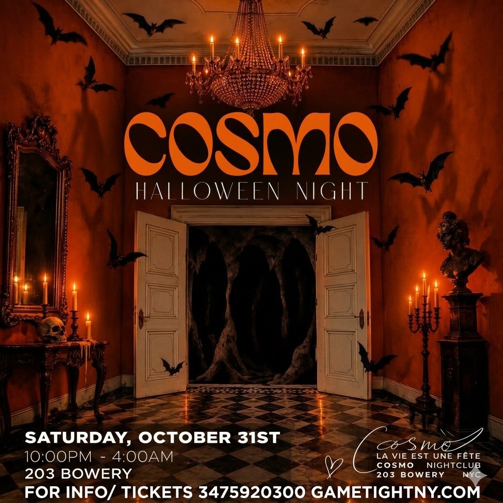 Cosmo Bowery NYC Saturday Night Halloween Party 2026 — event image